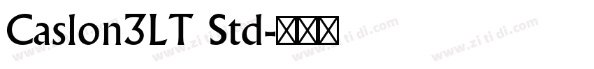 Caslon3LT Std字体转换